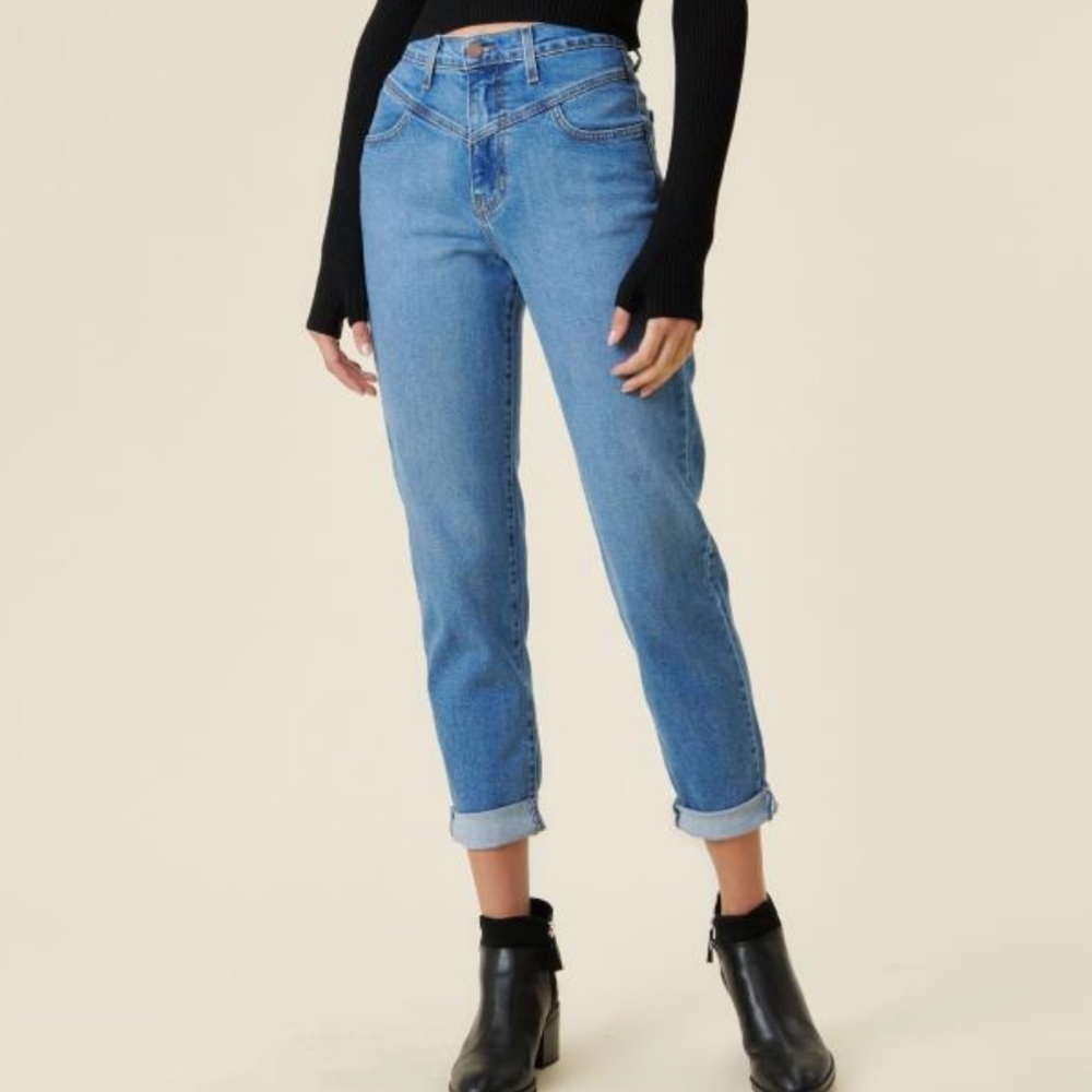 High waisted mom jeans